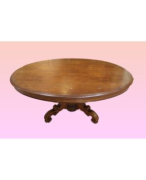 Antique Large Extendable Mahogany Louis Philippe Table from the 1800s