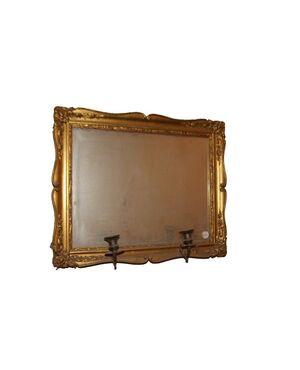 Coppia di specchierine del 1800 francesi con candelieri