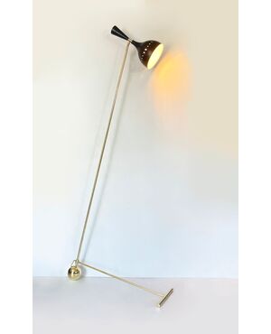 "L"-shaped Floor Lamp - Vintage 1970