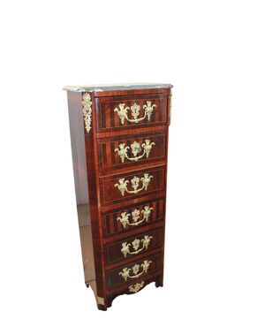 Magnificent Small French Secretaire Regency Style of the 1800s with Bronzes