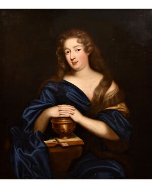 Portrait of Louise Renée de Keroualle as Magdalene, attributed to Pierre Mignard, known as Le Romain (Troyes 1612 – Paris 1695)