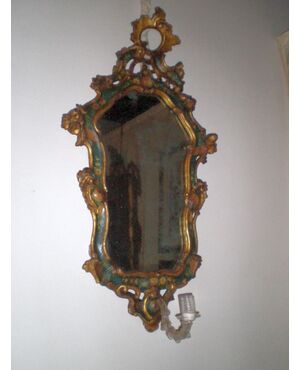 Venetian lacquered mirror, 18th century