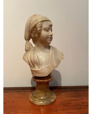 Marble bust of a child