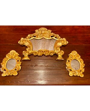 Cartaglorie in legno scolpito e dorato