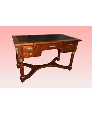 Mid-1800s French Empire style mahogany desk