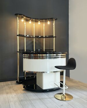 Mobile Bar '70 - Stilglass Donati & Fratelli Guzzini