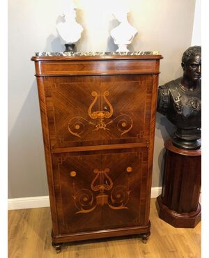 Mobile bar - faux trumeau, Louis XVI style