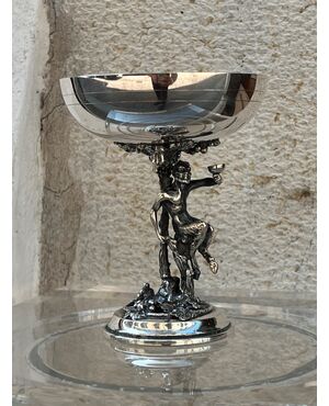 Coppa art nouveau in argento