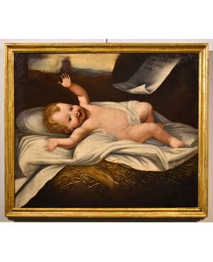 Baby Jesus, Lombard Painter active in the 17th century