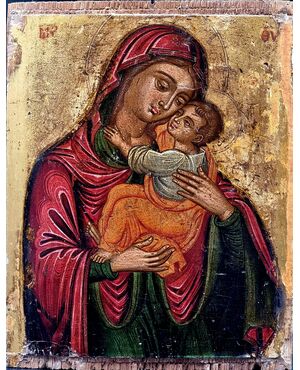 Madonna and Child – Veneto-Cretan School, late 16th century