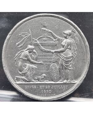 Nucleo di sei medaglie commemorative in pasta vulcanica o materiale simile, XIX secolo