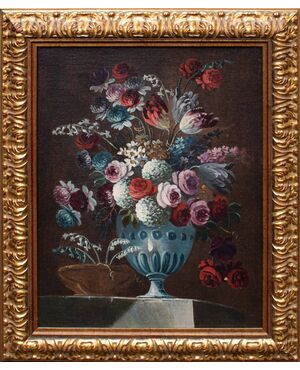 Francesco Lavagna (Napoli, 1684 – 1749), Natura morta con fiori