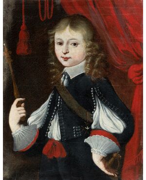 Pittore francese (XVIII sec.) - Ritratto di Luigi XV fanciullo.