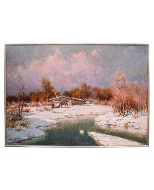 Ivan Karpoff (Novocerkassk, 1898 - Milan, 1970), Sunset in Dacia