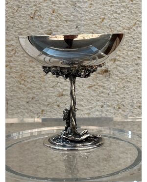 Coppa art nouveau in argento