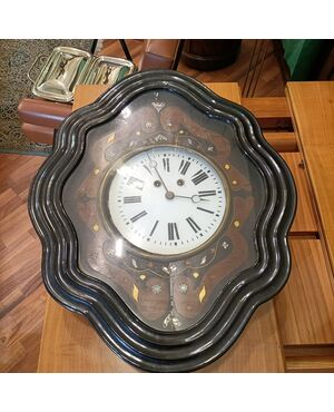 Wooden clock cm. 62 x 50