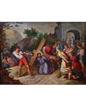 Circle of Hans Jordaens III (ca. 1595 – ca. 1643) Christ Carrying the Cross