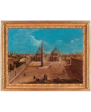 View of Piazza del Popolo in Rome