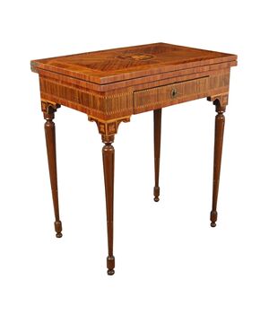 Neoclassical Game Table, Italy, Last Quarter of 18th Century