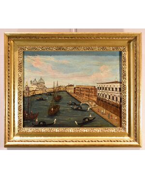 Veduta di Venezia con il Canal Grande, Pittore Vedutista del Settecento