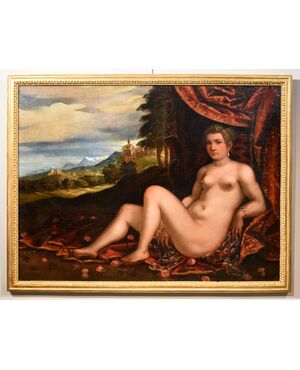 Venus reclining in a landscape, Pauwels Franck known as Paolo Fiammingo (Antwerp 1540 - Venice 1596)