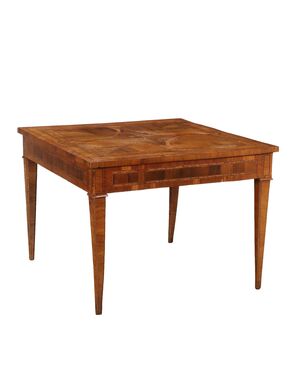 Tavolo Intarsiato Neoclassico Emilia Ultimo Quarto XVIII Secolo