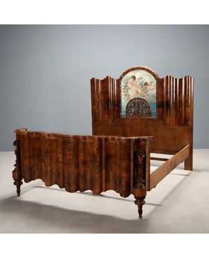 Letto Art Decò Italia Prima Metà XX Secolo