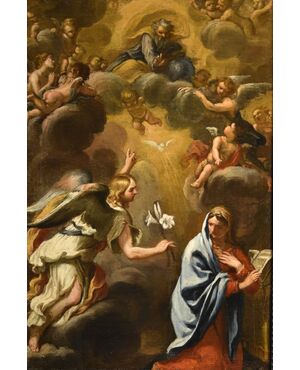 Annunciation with God the Father, Ciro Ferri (Rome, 1634 - 1689) Attributable to