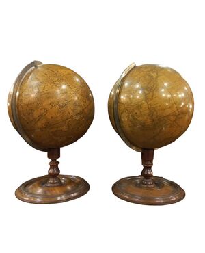 Pair of Victorian table globes