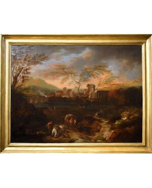 Idyllic Landscape at Sunset