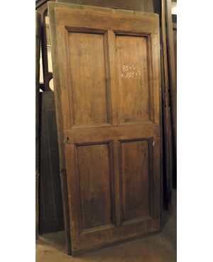  ptir424 - porta rustica in noce, epoca '800, misura cm l 83 x h 193  
