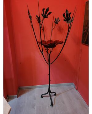Scultura Albero con rami e piatto Murano Gerardi Alberto Vittorio Zecchin 1920