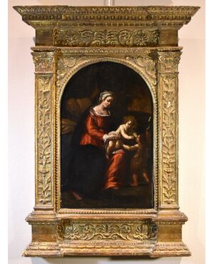 Sacra Famiglia con San Giovannino, Ippolito Scarsella (Ferrara, 1550 circa - 1620) bottega