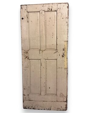 PTE154 - Porta semplice laccata, epoca '7/'800, misura luce cm L 81 x H 190