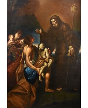 Felice Cignani (Bologna 1658 - Forlì 1724)  Il miracolo di San Francesco di Paola
