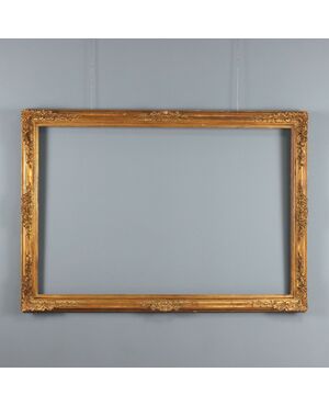 Cornice Specchio in Legno dorato Italia XX Secolo
