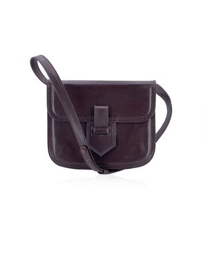 YVES SAINT LAURENT Borsa a Tracolla Vintage in Pelle Col. Marrone S