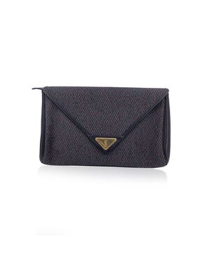 YVES SAINT LAURENT Pochette Vintage in Tela Col. Grigio S