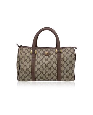 GUCCI Borsa a Mano Vintage in Tela Col. Beige Boston M