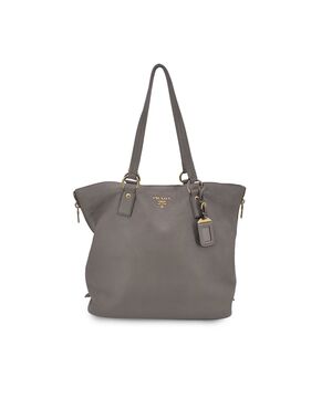 PRADA Borsa Shopper in Pelle Col. Grigio M