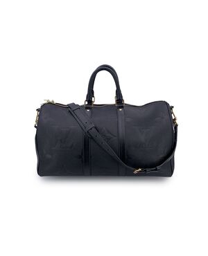 LOUIS VUITTON Borsa da Viaggio in Pelle Col. Nero Keepall L