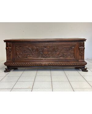 Lombard chest carved first half of 17th century
