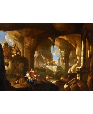 Diana e le sue ninfe, Jacques Muller (Utrecht 1630 - 1680) Firmato: ‘J. Muller f(ecit).’