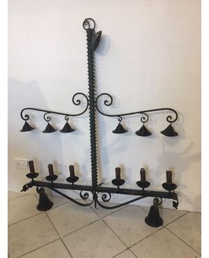 Wrought iron chandelier
