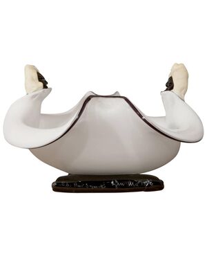 Importante centrotavola-scultura in vetro di Murano firmato Signoretto. - O/4808