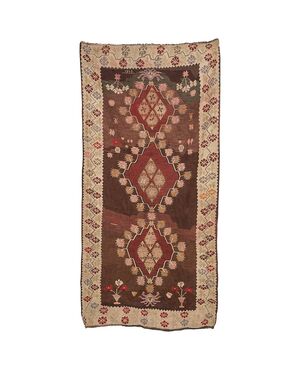 Old Turkish KARS kilim with date - From private collection - no. 992