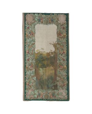 Antique French painted tapestry "Grass Juice" - O/4795