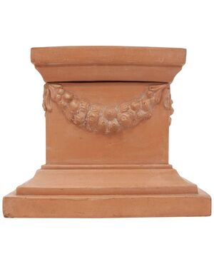 Tuscan terracotta base/column - n.2048