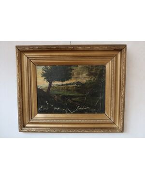 Painting, "Shepherd Boy with Herds"
