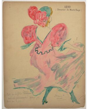 Series of antique drawings for the Moulin Rouge - ST/593